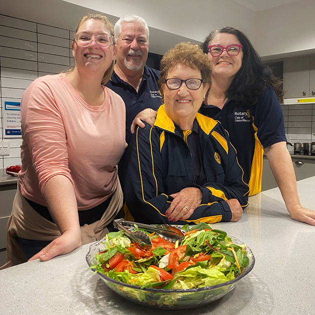 Macquarie Rotary members hosting a Dinner Program